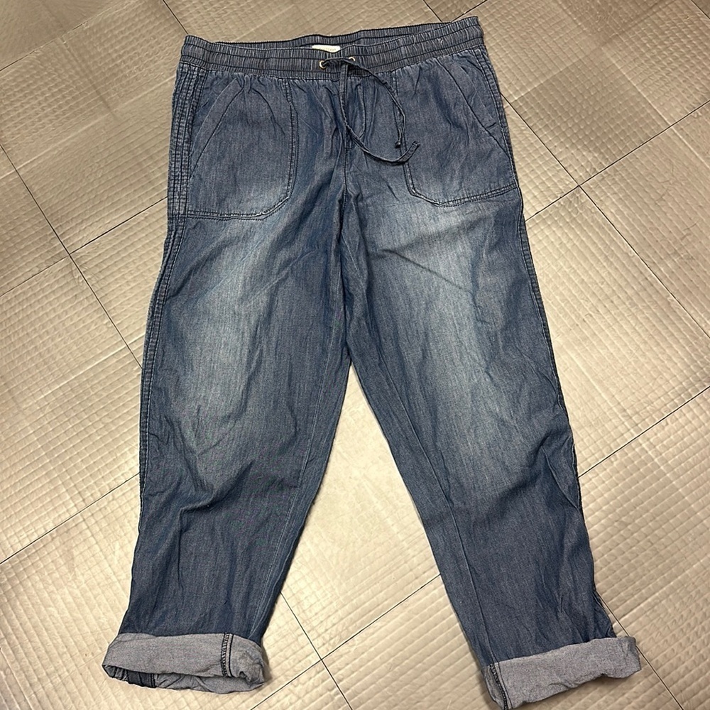 WESTPORT WOMENS DENIM SIZE 8 PULL ON PANTS